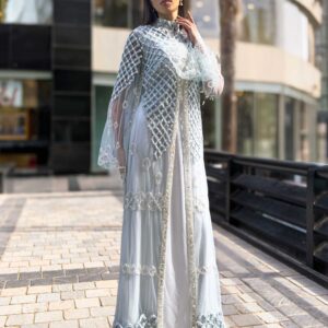 Embroidered Kaftan with Soft Satin Lining, Made from premium fabrics, this kaftan offers a perfect combination of sophisticated design and comfortability.