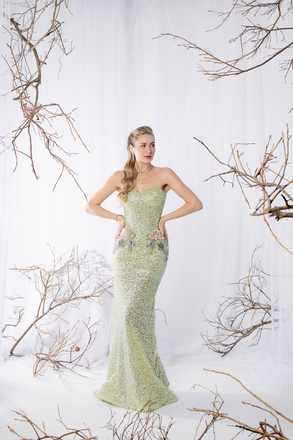 Crystal Fern Mint Dress