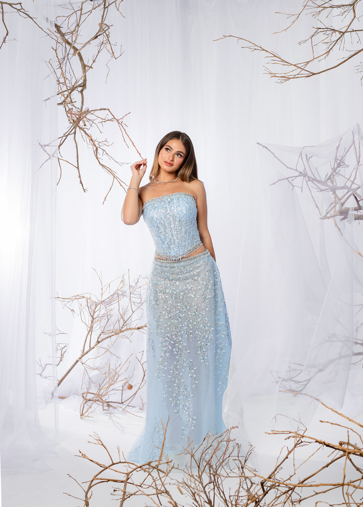 Blue Frost 2 piece dress