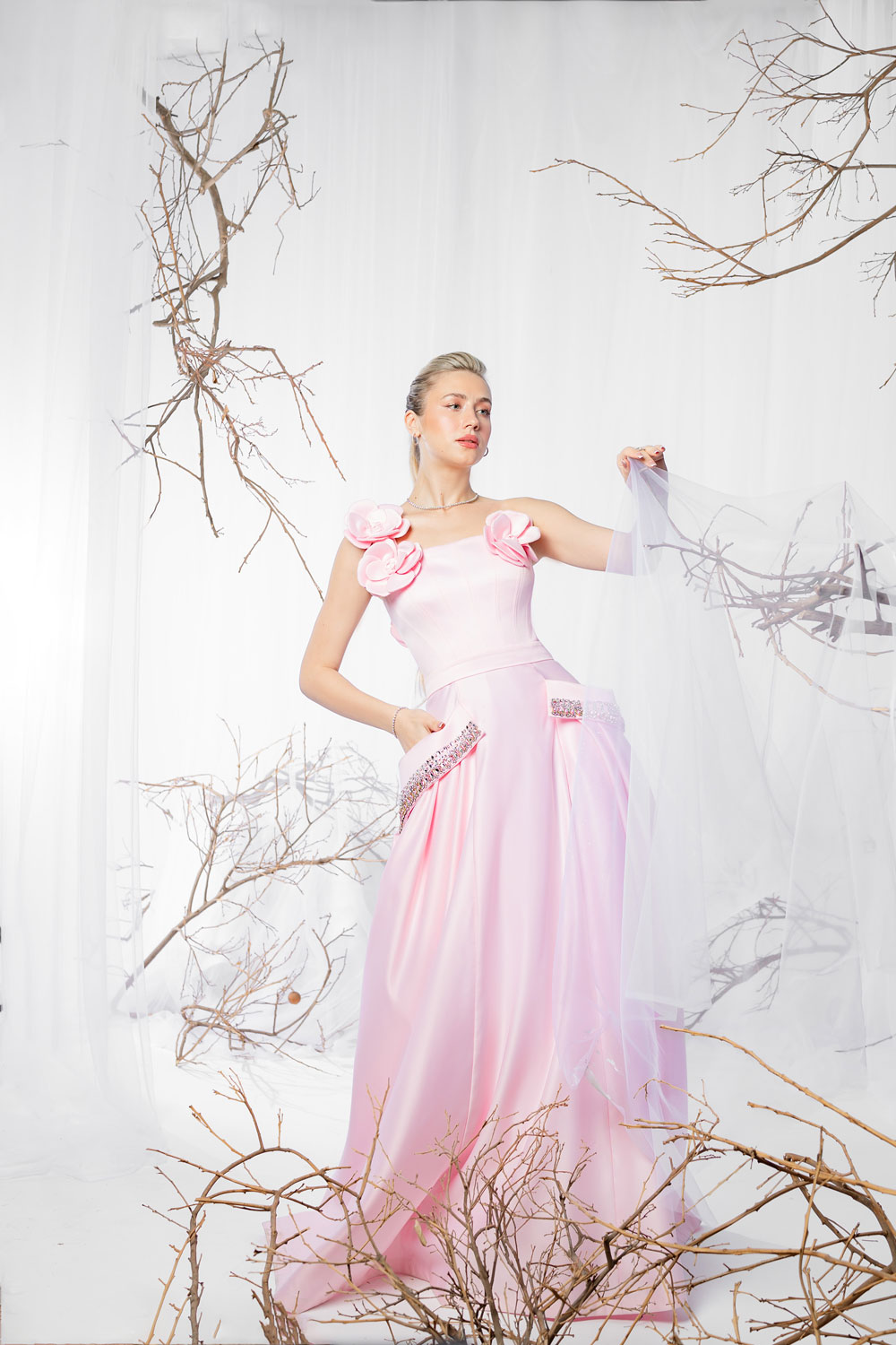 Rosette Symphony Dress