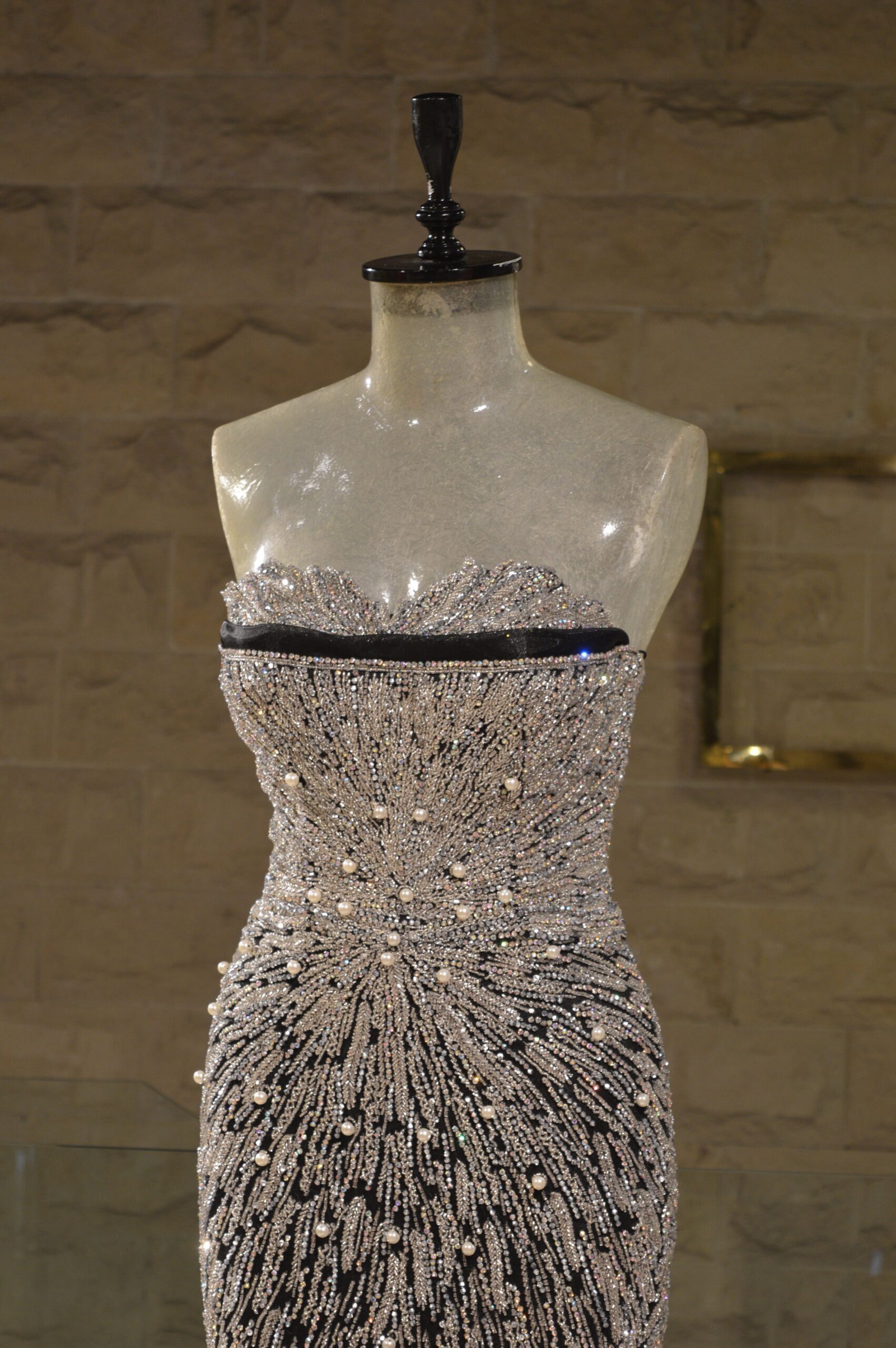 Black And Silver Handmade Dress - Image 3