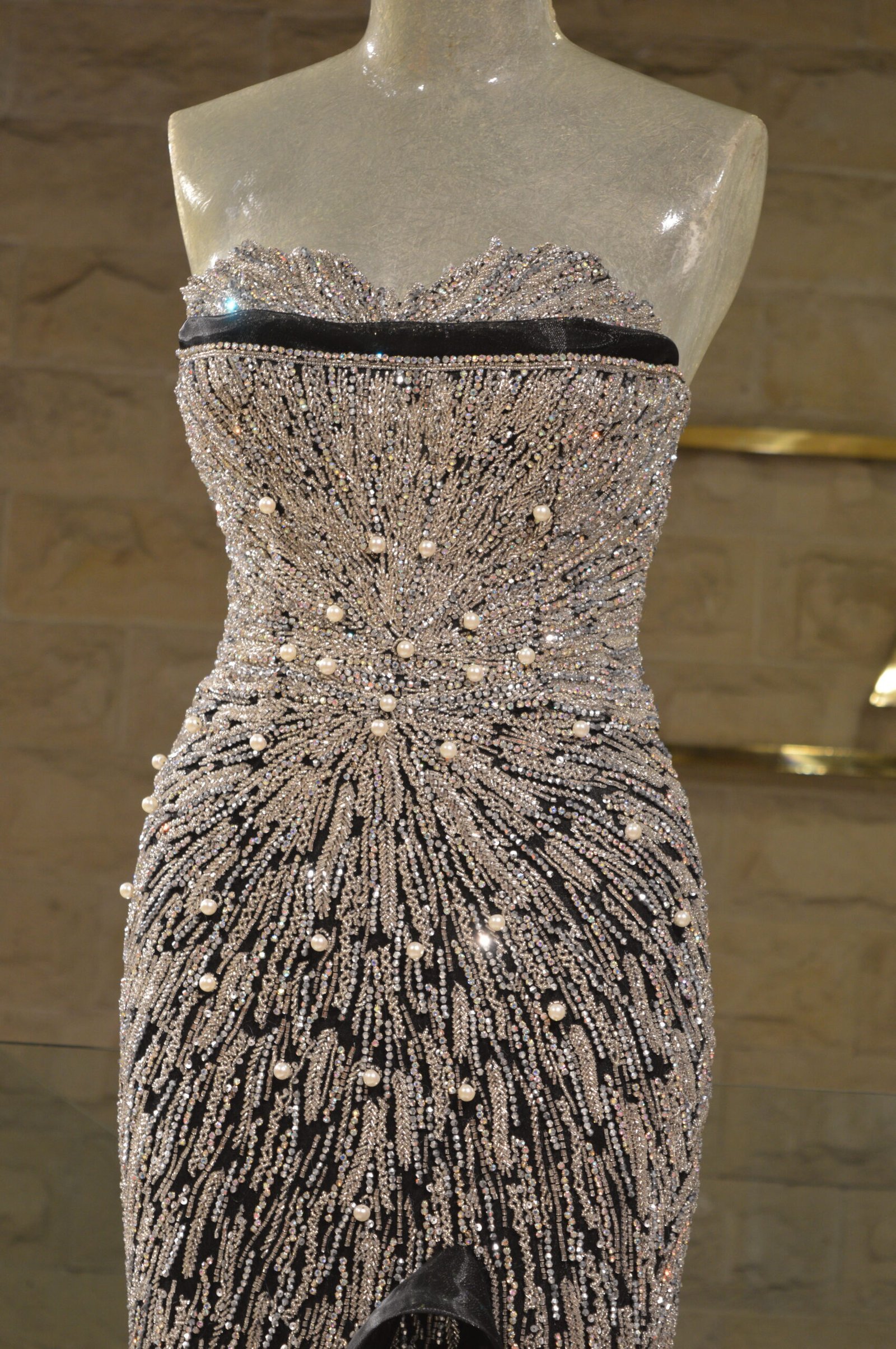 Black And Silver Handmade Dress - Image 4