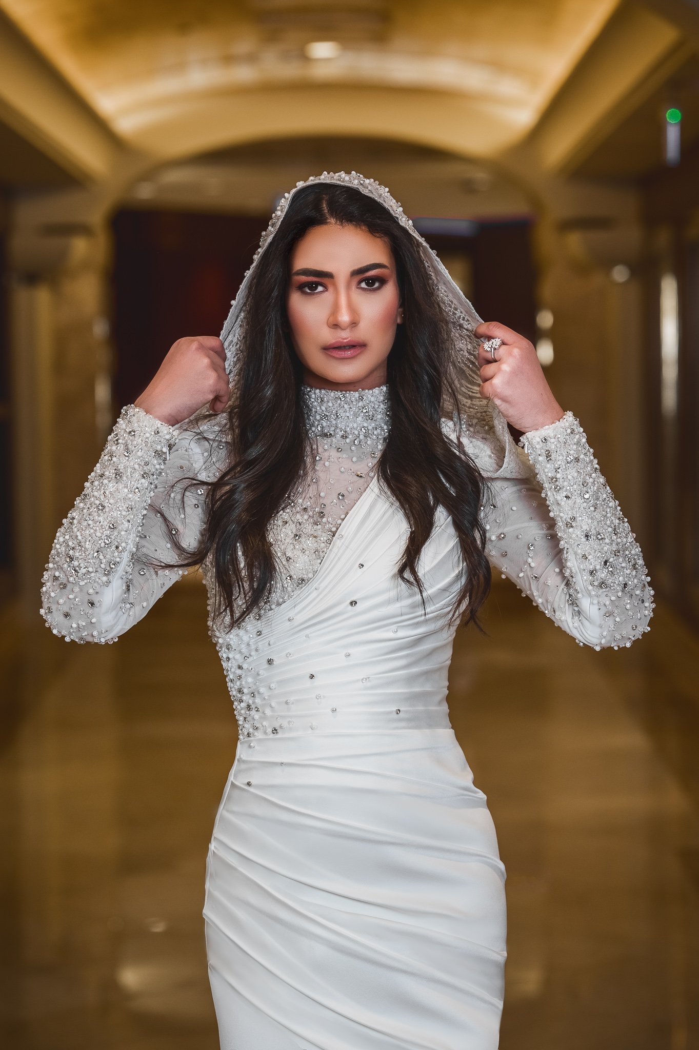 Embroidered Bridal Dress - Image 2