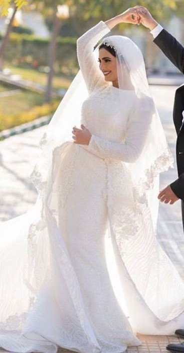 Veiled Bridal Gown - Image 2