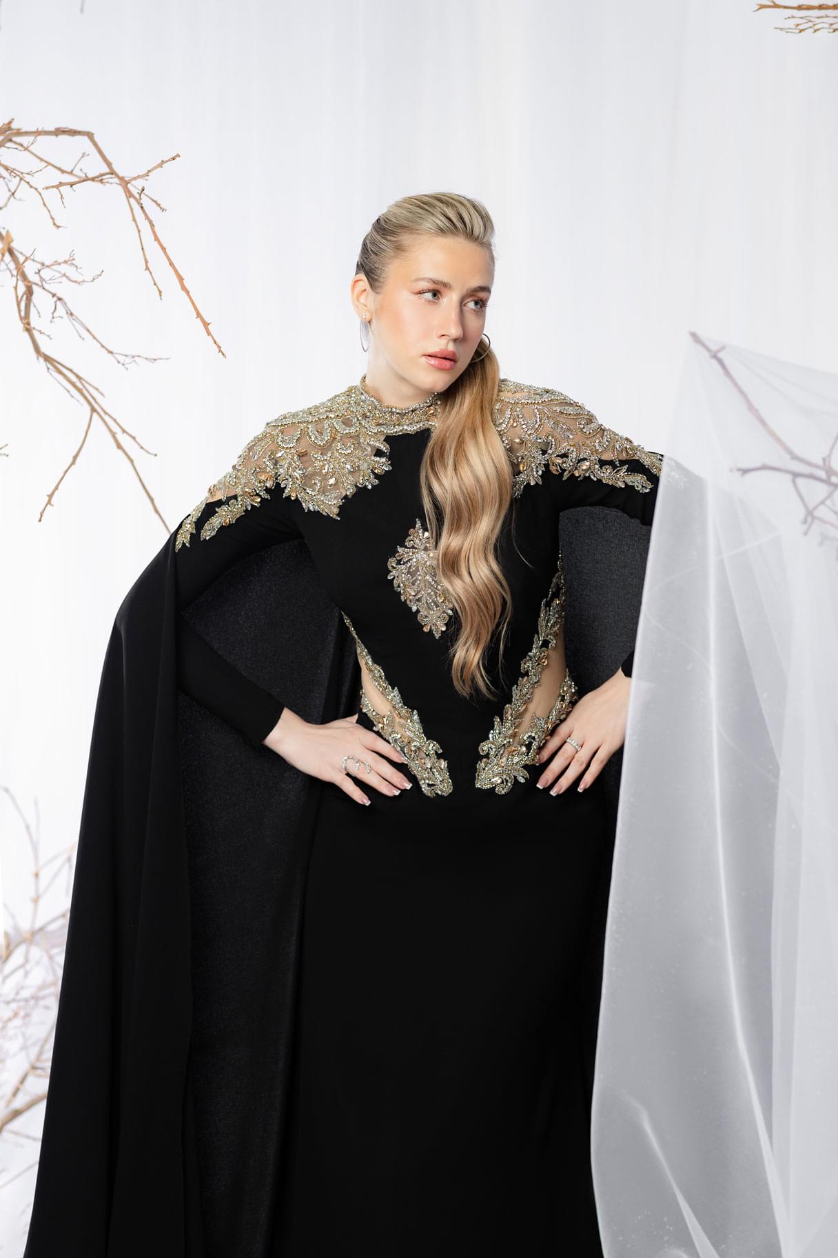 Shadow Majesty Black Dress